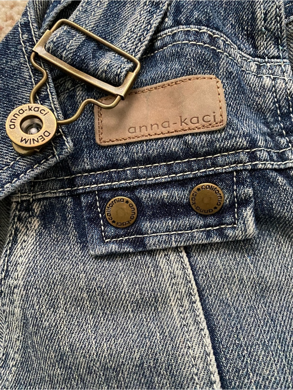 anna-kaci Vintage Style Denim Overalls. M. - Picture 10 of 10